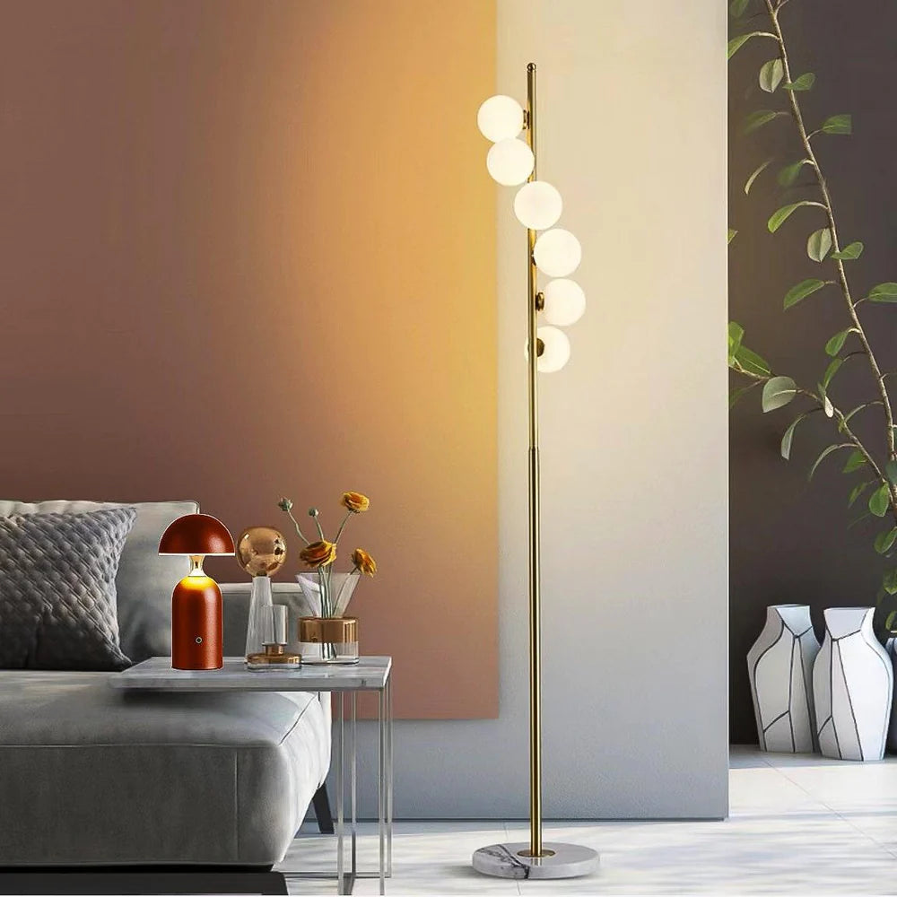 6-BULB GOLDEN FLOOR LAMP